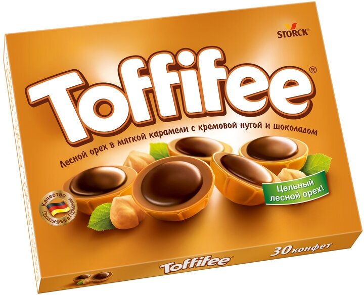 Конфеты Toffifee, 250г, картонная коробка