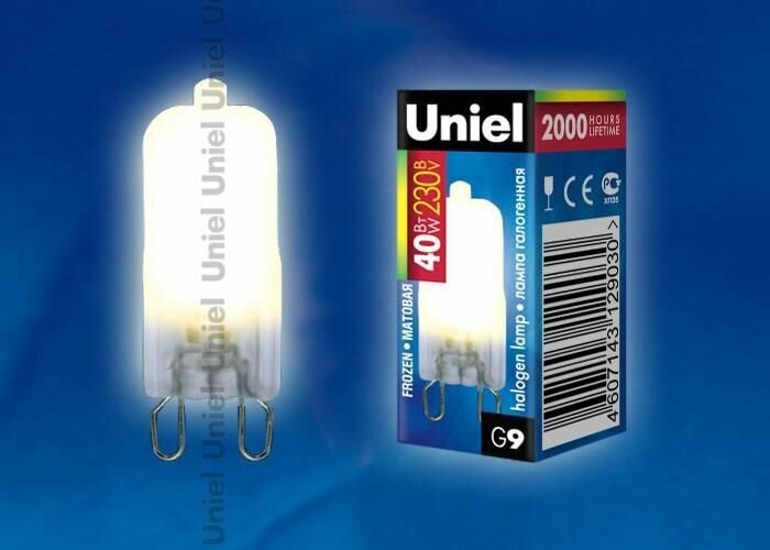 Лампа галогенная Uniel 40/G9 картон JCD-FR 576 - фото №3