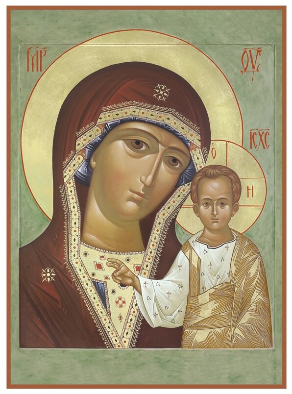 Икона Божией Матери Казанская, 14х19 см