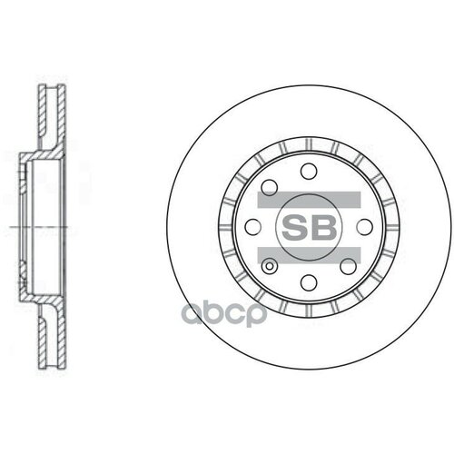 Диск Тормозной Sangsin Brake Sd3003 Daewoo/Opel Sangsin brake арт. SD3003