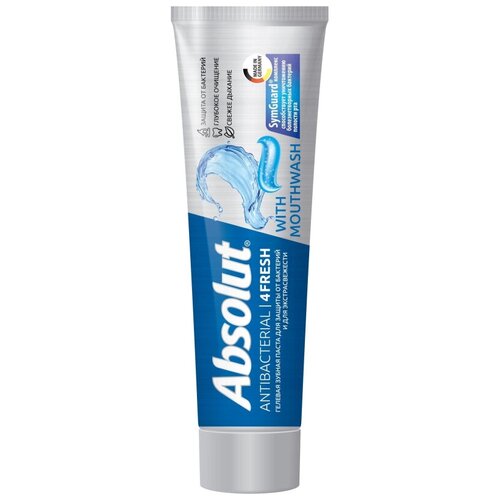 Зубная паста ABSOLUT antibacterial 4FRESH 110 гр 8075