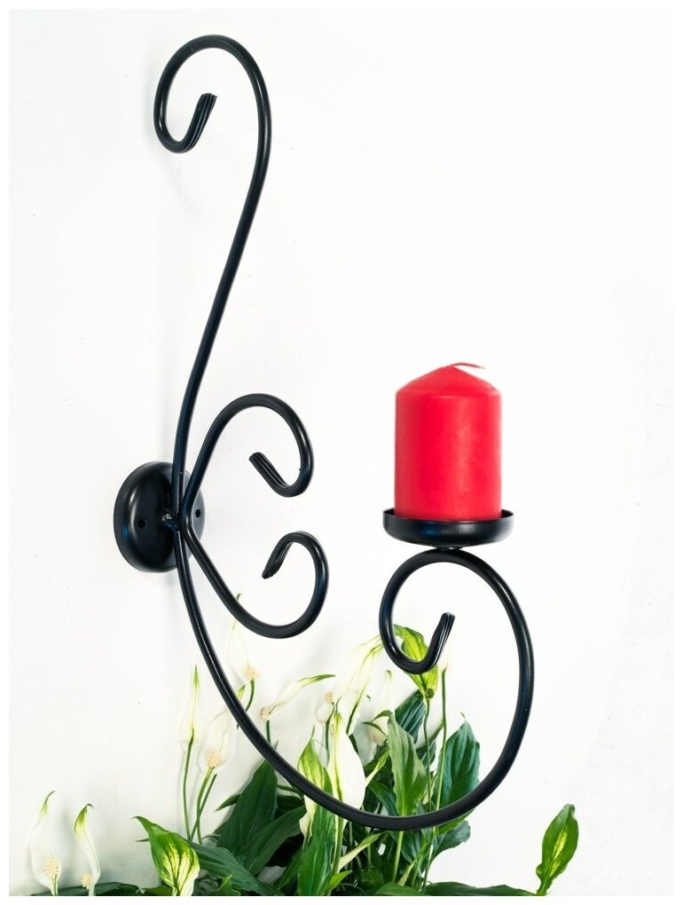 фото Подсвечник на стену 605-02 для одной свечи