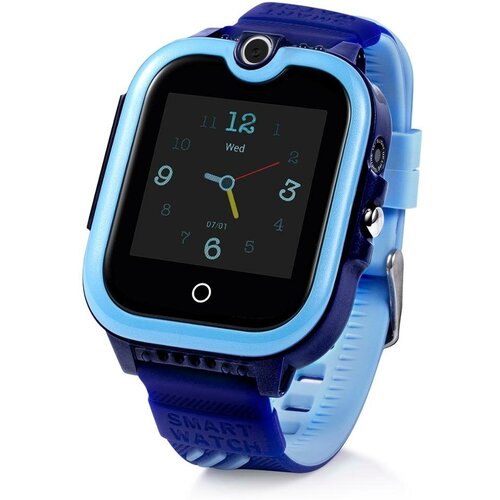 Детские смарт часы-телефон KT13 Wonlex водонепроницаемые голубые с GPS видеозвонком камерой и 4G для детей Smart Baby Watch противоударные 599000₽