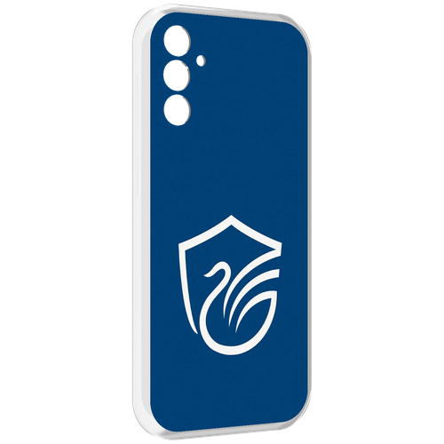Чехол MyPads фк олимп долгопрудный мужской для Samsung Galaxy M13 задняя-панель-накладка-бампер