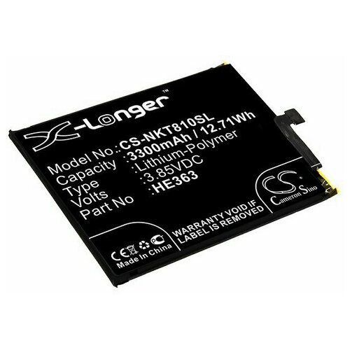 фото Аккумулятор для телефона nokia 8.1 (he362, he363, he377) cameron sino