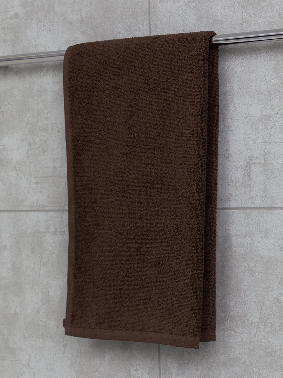 Махровое полотенце Sandal "люкс" 50*90 см, цвет - коричневый.