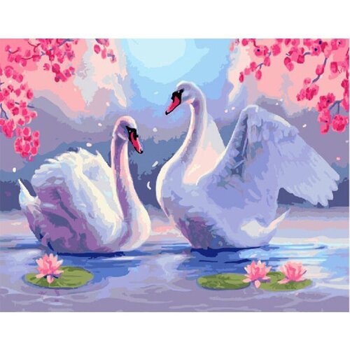 Картина по номерам Лебединая верность 40х50 см Hobby Home картина по номерам лебединая семья 40х50 см