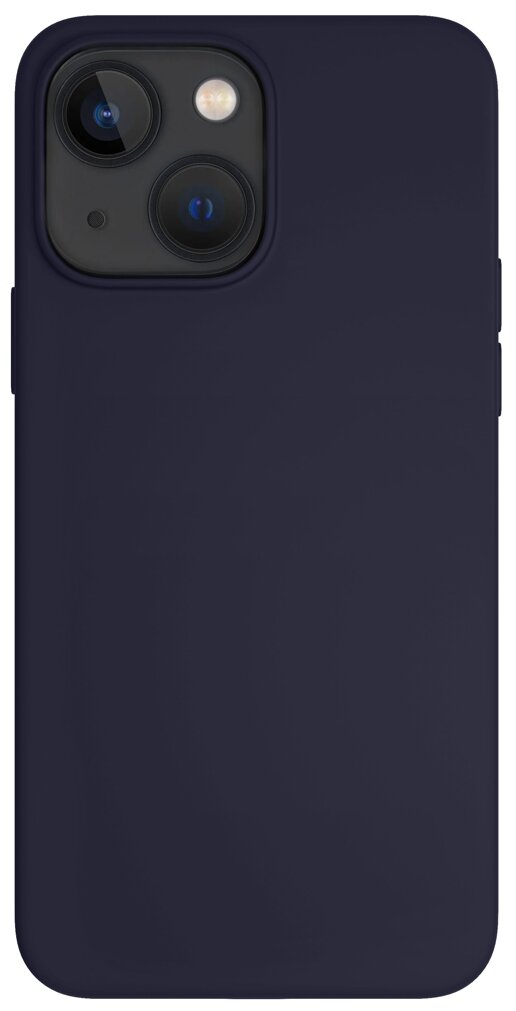 Чехол защитный "vlp" Silicone case with MagSafe для iPhone 14 Plus, темно-синий