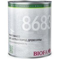 BIOFA 8683 Bianco Масло для светлых пород древесины (0,375л)