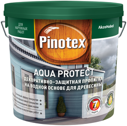 Водозащитная пропитка Pinotex Aqua Protect коричневый 2.62 л