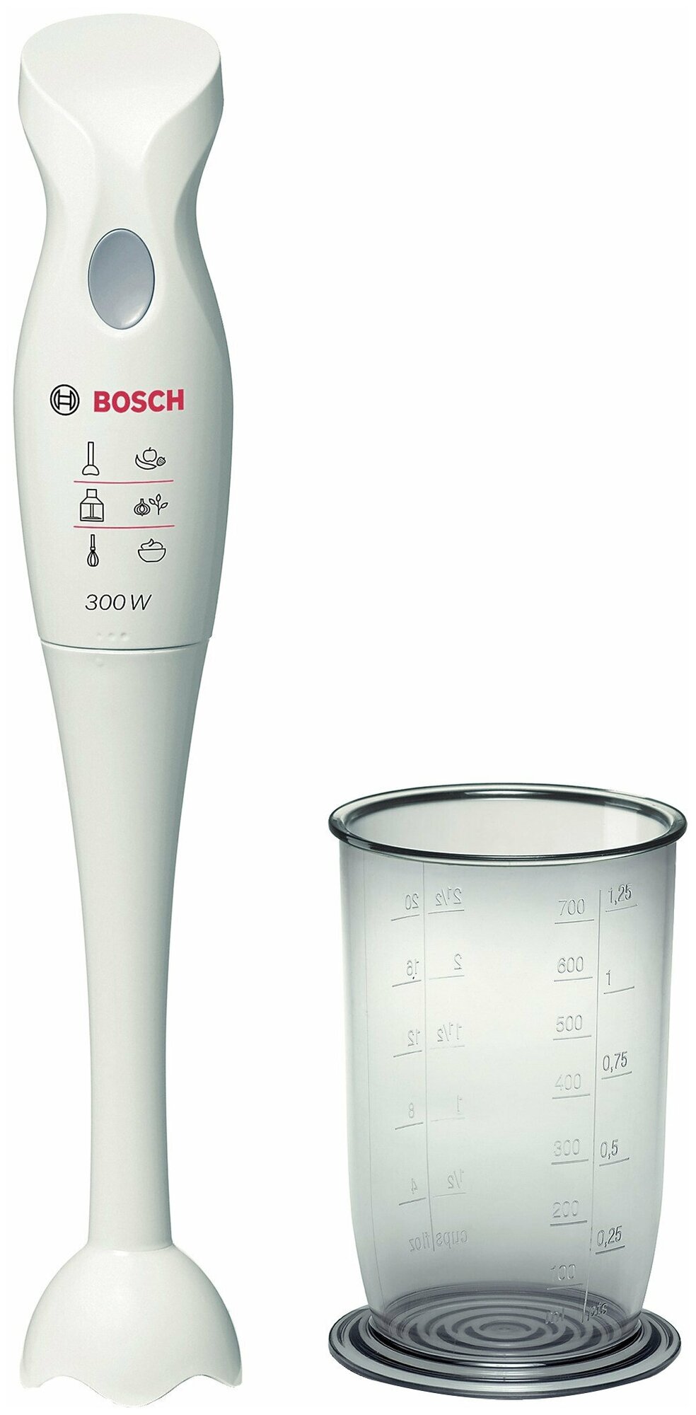 Погружной блендер Bosch MSM 6B150, белый
