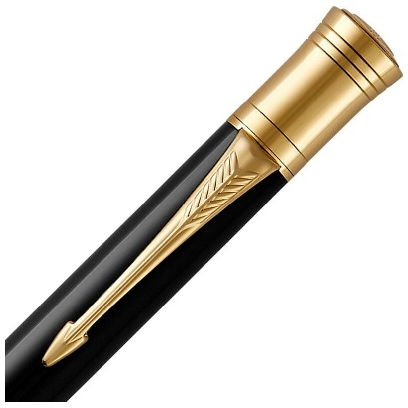 Ручка шариковая Parker Duofold K74 (CW1931386) Black GT M черн. черн. подар.кор. - фотография № 3