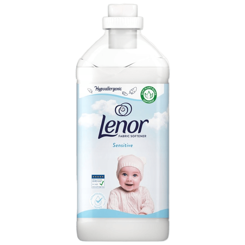 Кондиционер для стирки белья Lenor Sensitive Ленор Сенситив детский, Концентрированный парфюм для чувствительной и детской кожи 60 стирок, 1,8 л