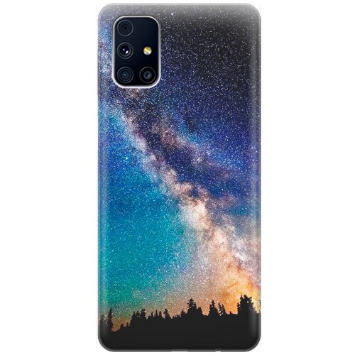 фото Силиконовый чехол на samsung galaxy m31s / самсунг м31 эс с принтом "лес и звезды" re:pa