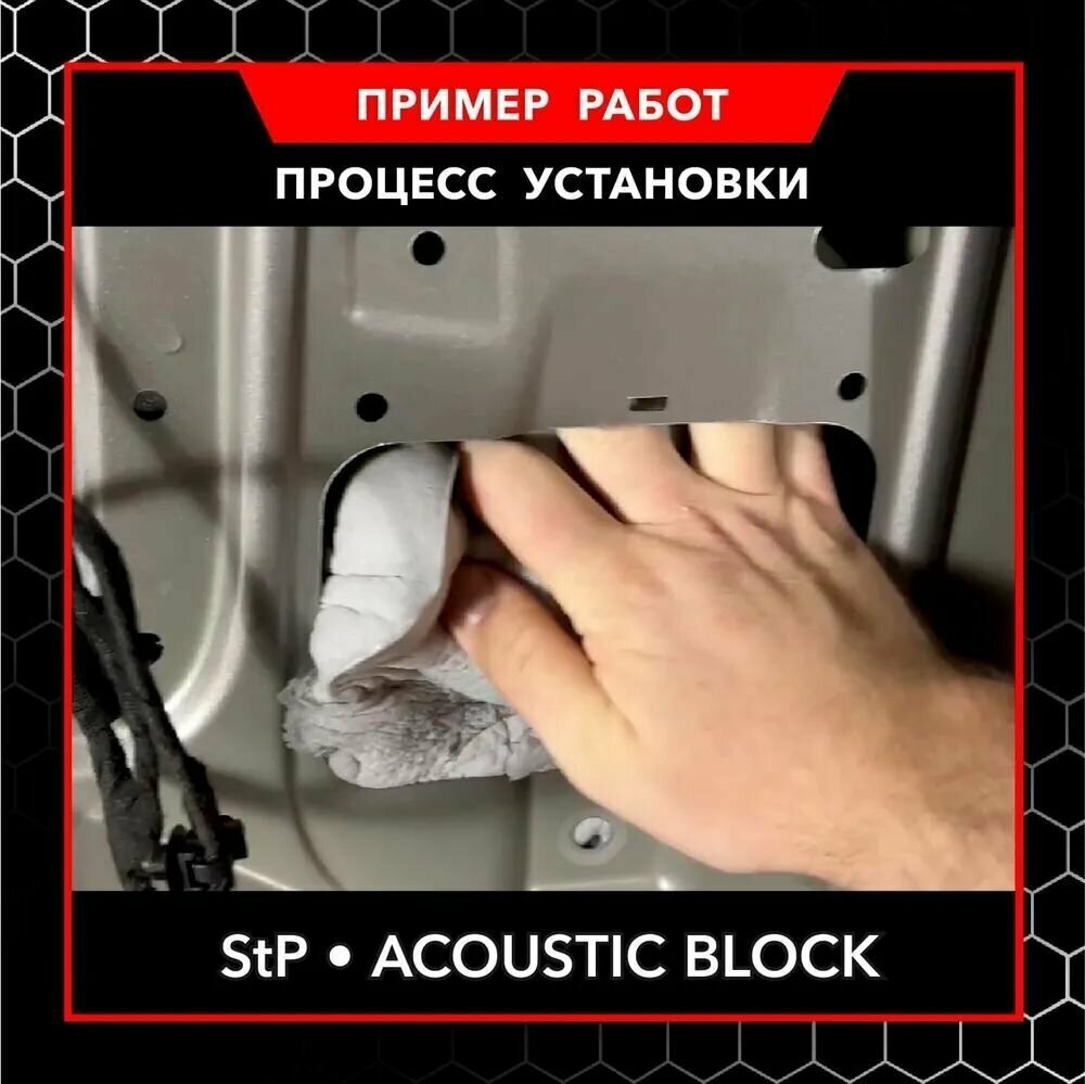 Шумоизоляция / Звукопоглощающий материал Acoustic Block / Акустический поролон StP/ Звуковая ловушка