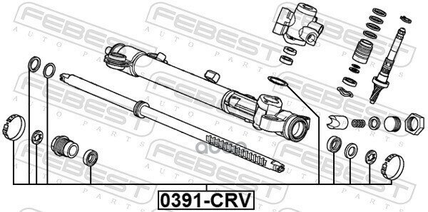 Ремкомплект Рулевой Рейки Honda Cr-V 2007­2011 0391-Crv Febest арт. 0391-CRV