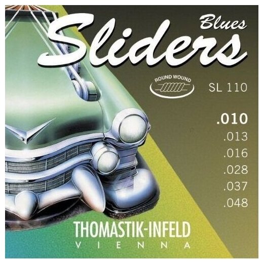 Струны для электрогитары Thomastik-Infeld Blues Sliders SL110 10-48