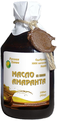 Русская олива масло из семян амаранта нерафинированное первого холодного отжима, 0.1 л