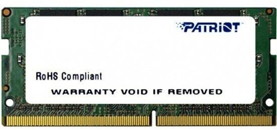 Оперативная память Patriot Memory SO-DIMM DDR4 8Gb 2400MHz pc-19200 PSD48G240081S