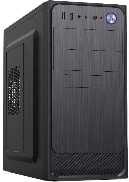 Корпус с блоком питания 450Вт./ Сase Forza mATX, 450W, 2xUSB2.0, Black, w/o FAN, 12 cm fan PSU, power cord