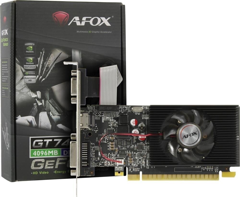 Видеокарта PCI-E Afox 4GB GDDR3 128bit 28nm 902/5000MHz D-Sub/DVI/HDMI - фото №6