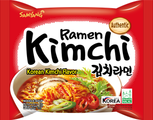 Лапша быстрого приготовления Samyang Kimchi Ramen со вкусом Кимчи (Корея), 120 гр