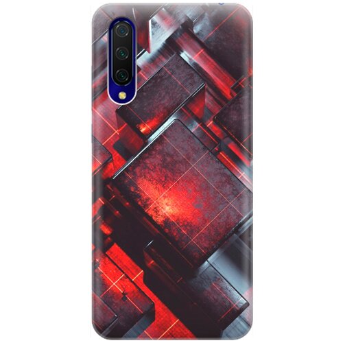 фото Силиконовый чехол на xiaomi mi 9 lite / cc9 / сяоми ми 9 лайт / ми сс9 с принтом "гранатовые фигуры" re:pa