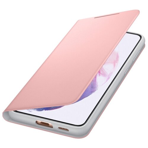 фото Чехол для samsung galaxy s21 plus smart led view cover pink ef-ng996ppegru