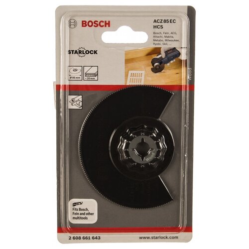 полотно пильное bosch 150мм 5шт s918b basic for metal 2 608 651 Насадка BOSCH ACZ 85 EC (2608661643)