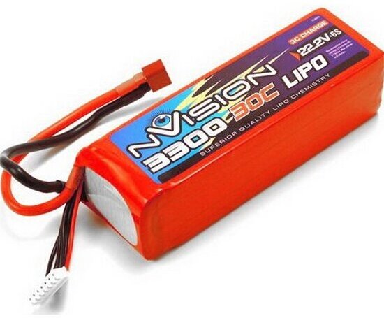 Аккумулятор Nvision Li-Po 22.2V(6s) 3300mAh 30C Soft Case Deans plug, NVO1816