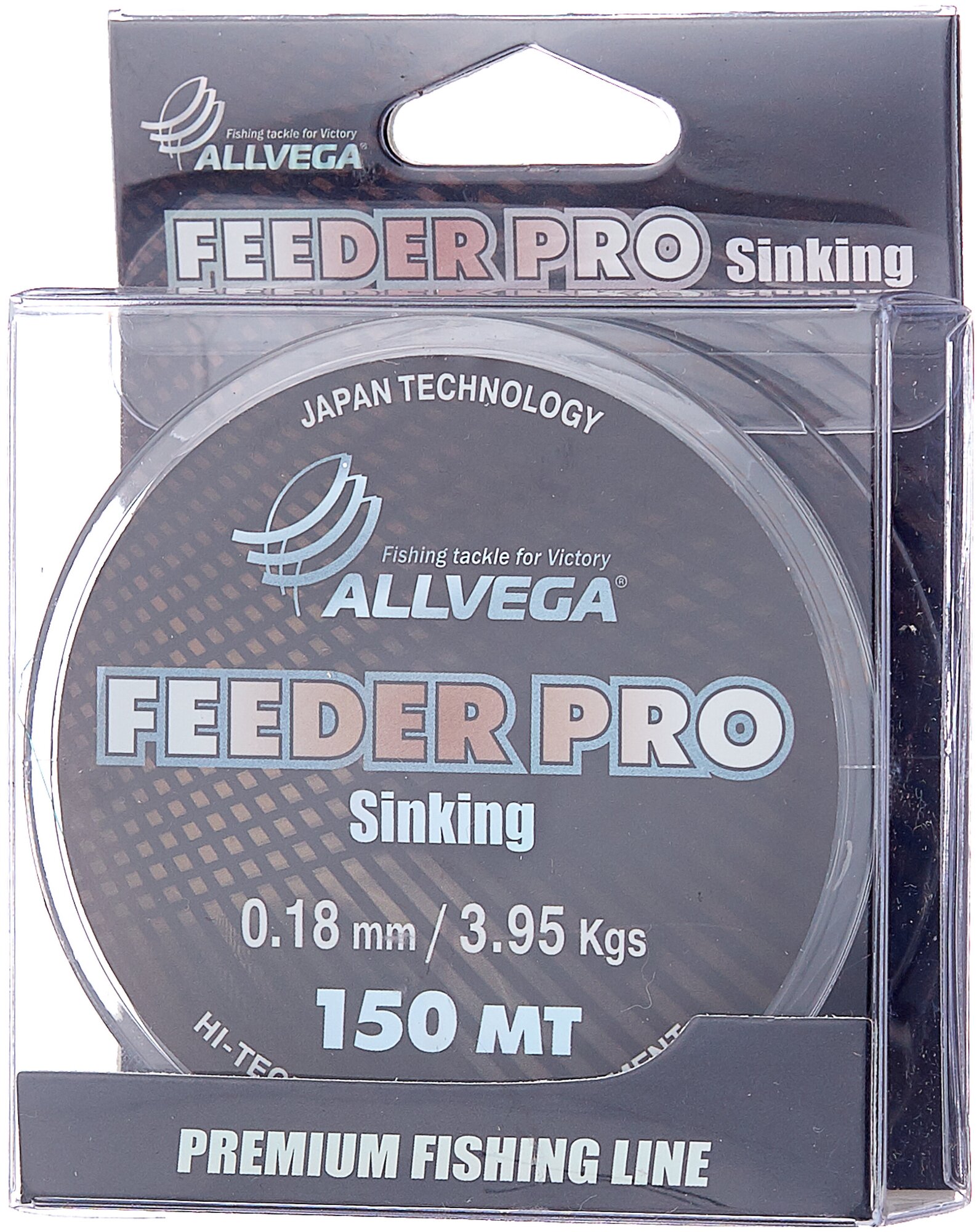 Леска Allvega "feeder PRO Sinking" 0.18мм (150м) (3,95кг) (тёмно-зелёная)