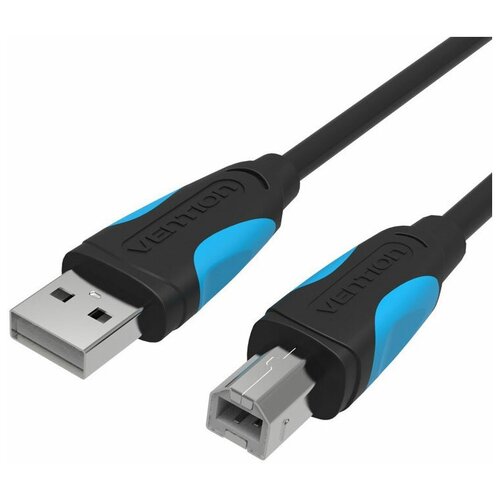 Кабель Vention USB 2.0 AM/BM - 5м. Черный (VAS-A16-B500)