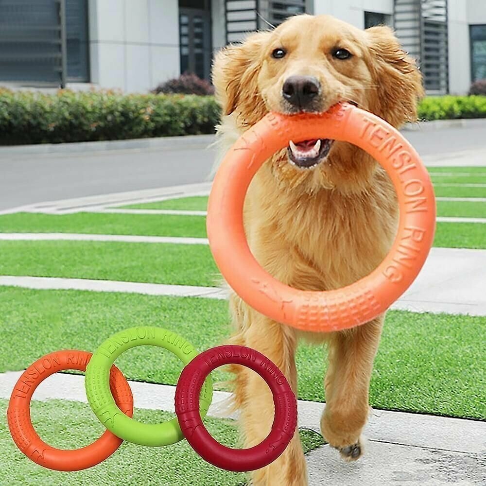Кольцо для собак 28 см пуллер игрушка для собак плавающий - фотография № 3