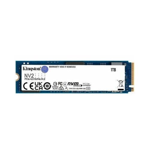 Kingston SSD диск 1ТБ M.2 Kingston NV2 SNV2S/1000G (PCI-E) (ret) жесткий диск ssdm 2 1tb kingston nv2 pcie 4 x4 r3500 w2100mb s snv2s 1000g 320 tbw