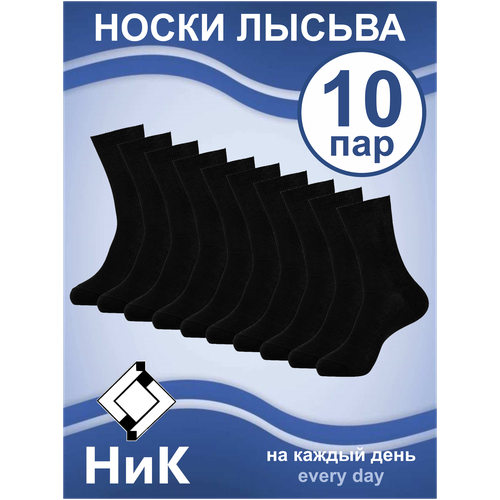 Носки НиК, 10 пар, размер 29(44-46), черный носки ник 10 пар размер 44 45 черный