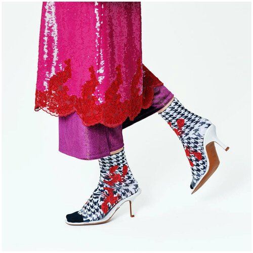 фото Носки для девушек hysteria mathilde ankle - lobster houndstooth 39-41