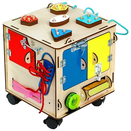 фото Бизи-куб (25х25х25) (бизиборды, развивающие игрушки) максимов а.с.