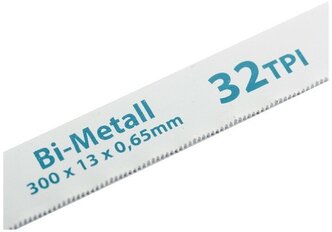 Полотна для ножовки по металлу, 300 мм, 32 TPI, BiM, 2 шт Gross