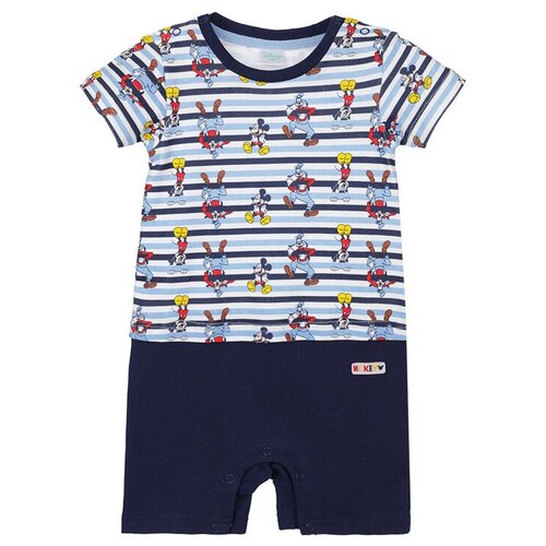 фото Комбинезон playtoday, размер 68, синий/белый/голубой