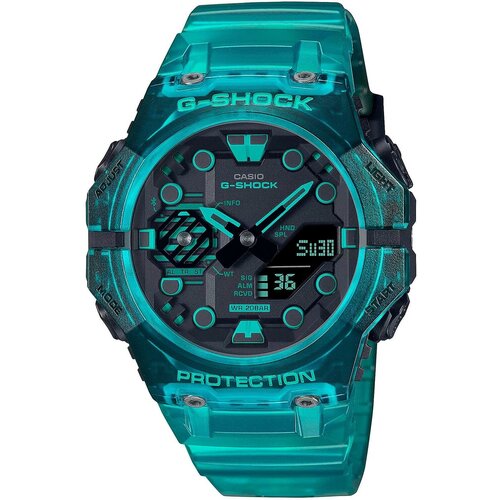 фото Наручные часы casio casio g-shock ga-b001g-2a, голубой, синий