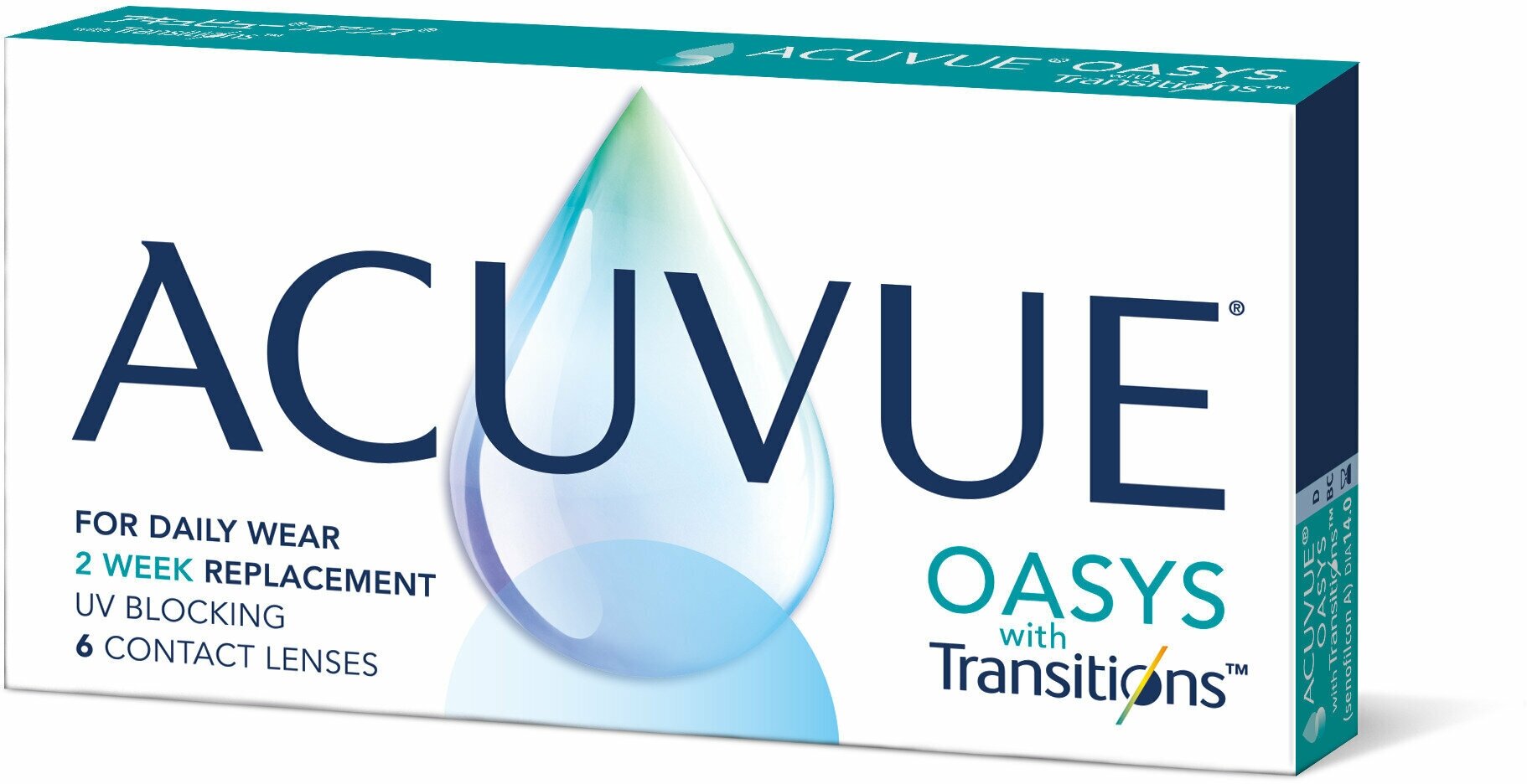 Контактные линзы Acuvue Oasys with Transition, Двухнедельные, -2,25 / 14 / 8,4 / 6 шт.