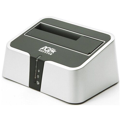 USB 3.0 Докстанция AgeStar 3CBT2-6G (SILVER) докстанция докстанция hp thunderbolt dock 120w g4 84733020 4j0a2aa