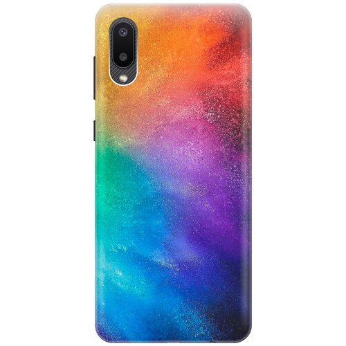 фото Силиконовый чехол на samsung galaxy a02 / самсунг а02 с принтом "торжество красок" re:pa