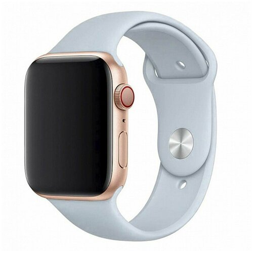 голубой ремешок для apple watch 38 40 41 mm sport band Ремешок ApW03 для Apple Watch 38/40 mm Sport Band Размер - S (Серебряный)