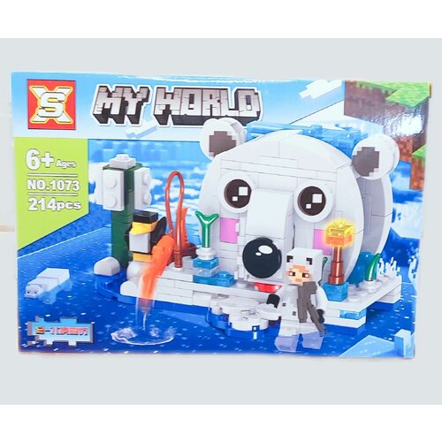 Конструктор MY WORLD №1073 Майнкрафт/Minecraft набор 6+ из 214дет.
