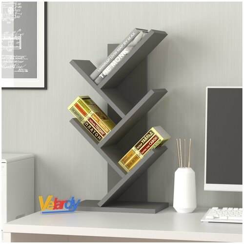 Полка настенная Velardy Sunset 32x64x22см серый 1999₽