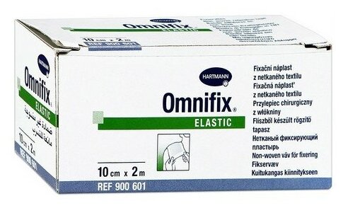Omnifix, Омнификс эластик (2м*10см) гипоаллергенный, неткановый, белый (2 шт/уп)