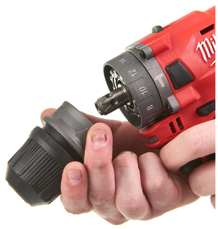 Субкомпактная ударная дрель MILWAUKEE M12 FUEL FPDXKIT-202X, кейс, 12 В, 2 АКБ 2 Ач, - фото №8