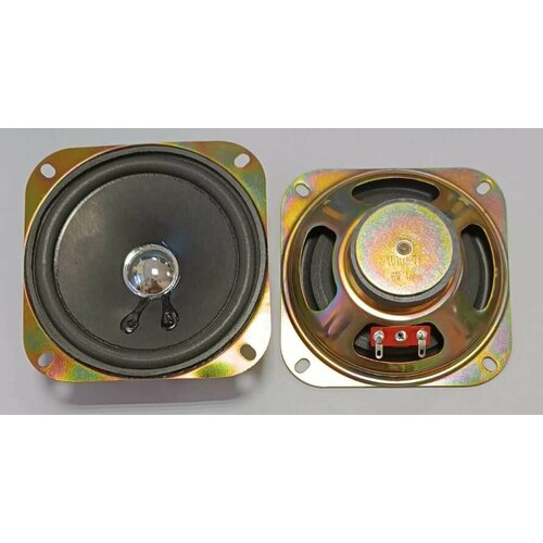 Динамик аналог 5ГДШ-9 сопр 4 Ома мощн ном 6 Вт 110-15000 Гц 92 дБ размеры габ 102х102х35 мм уст 80х80 мм 495₽