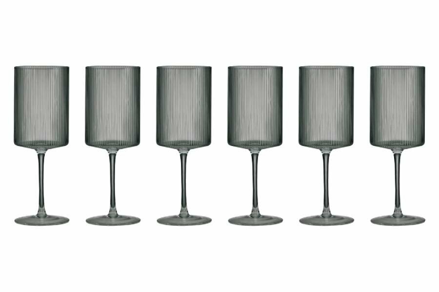 фото Набор бокалов для красного вина Modern Classic, серый, 0,52 л, 6 шт (Pozzi Milano 1876)